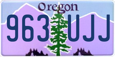 OR license plate 963UJJ