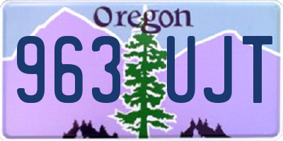 OR license plate 963UJT