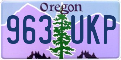 OR license plate 963UKP