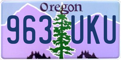 OR license plate 963UKU