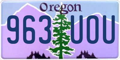 OR license plate 963UOU