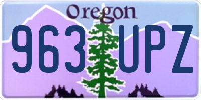 OR license plate 963UPZ