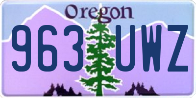 OR license plate 963UWZ