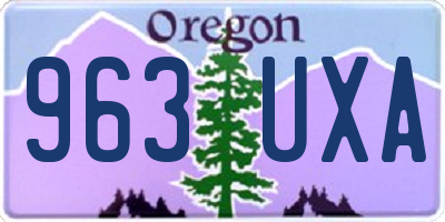 OR license plate 963UXA