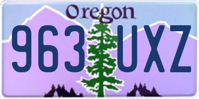 OR license plate 963UXZ