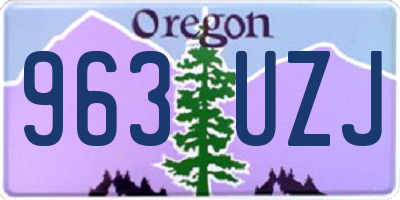 OR license plate 963UZJ