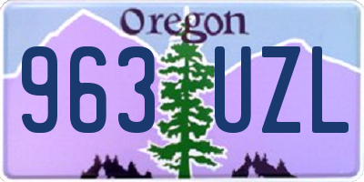 OR license plate 963UZL