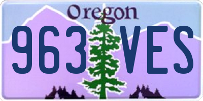 OR license plate 963VES