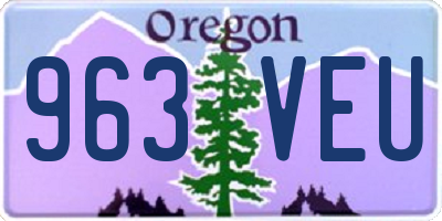 OR license plate 963VEU