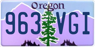 OR license plate 963VGI