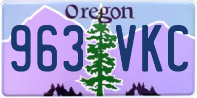 OR license plate 963VKC