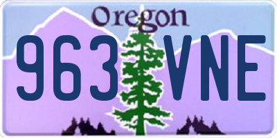 OR license plate 963VNE