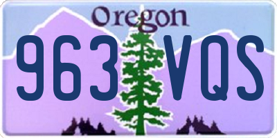 OR license plate 963VQS