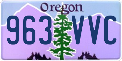 OR license plate 963VVC