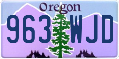 OR license plate 963WJD