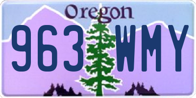 OR license plate 963WMY