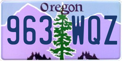 OR license plate 963WQZ