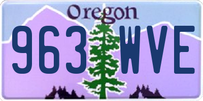 OR license plate 963WVE