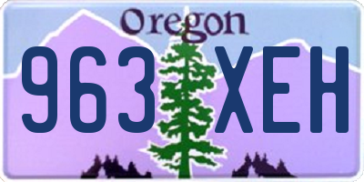 OR license plate 963XEH