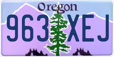OR license plate 963XEJ