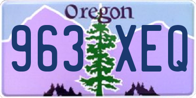 OR license plate 963XEQ
