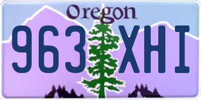 OR license plate 963XHI