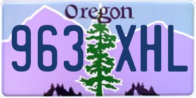 OR license plate 963XHL