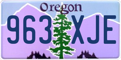 OR license plate 963XJE
