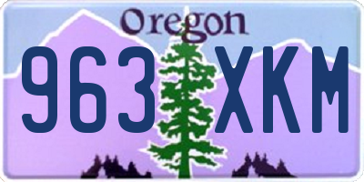 OR license plate 963XKM