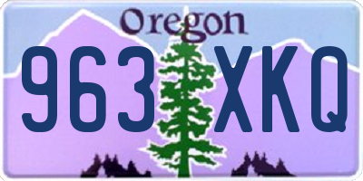 OR license plate 963XKQ