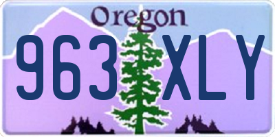 OR license plate 963XLY