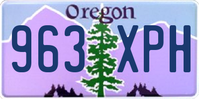 OR license plate 963XPH