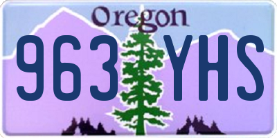 OR license plate 963YHS