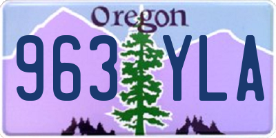 OR license plate 963YLA