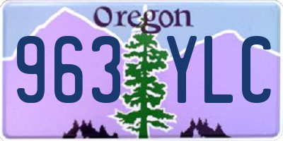 OR license plate 963YLC