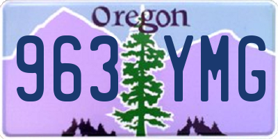 OR license plate 963YMG