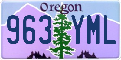 OR license plate 963YML