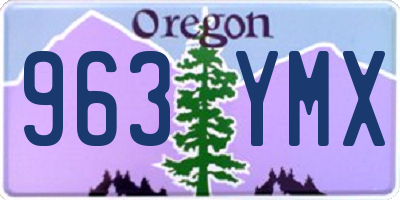 OR license plate 963YMX