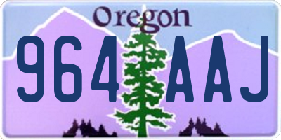 OR license plate 964AAJ