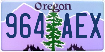 OR license plate 964AEX