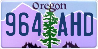 OR license plate 964AHD