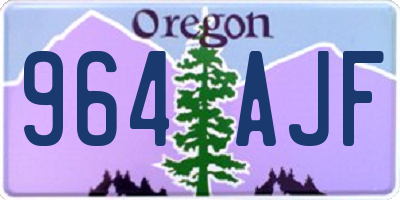 OR license plate 964AJF