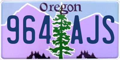 OR license plate 964AJS