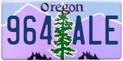 OR license plate 964ALE