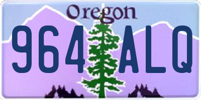 OR license plate 964ALQ