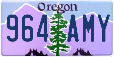 OR license plate 964AMY