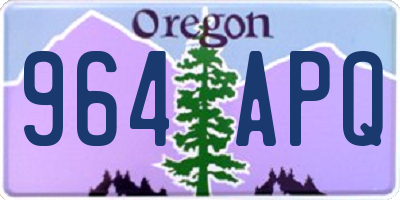 OR license plate 964APQ