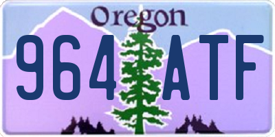 OR license plate 964ATF