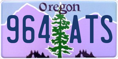 OR license plate 964ATS