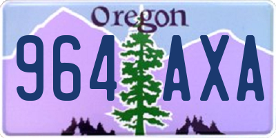 OR license plate 964AXA